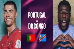Trực tiếp bóng đá Bồ Đào Nha - CHDC Congo: Ronaldo săn giấc mơ còn thiếu (World Cup)