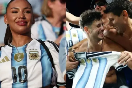 Cảnh tượng vợ Messi và biển người vỡ òa