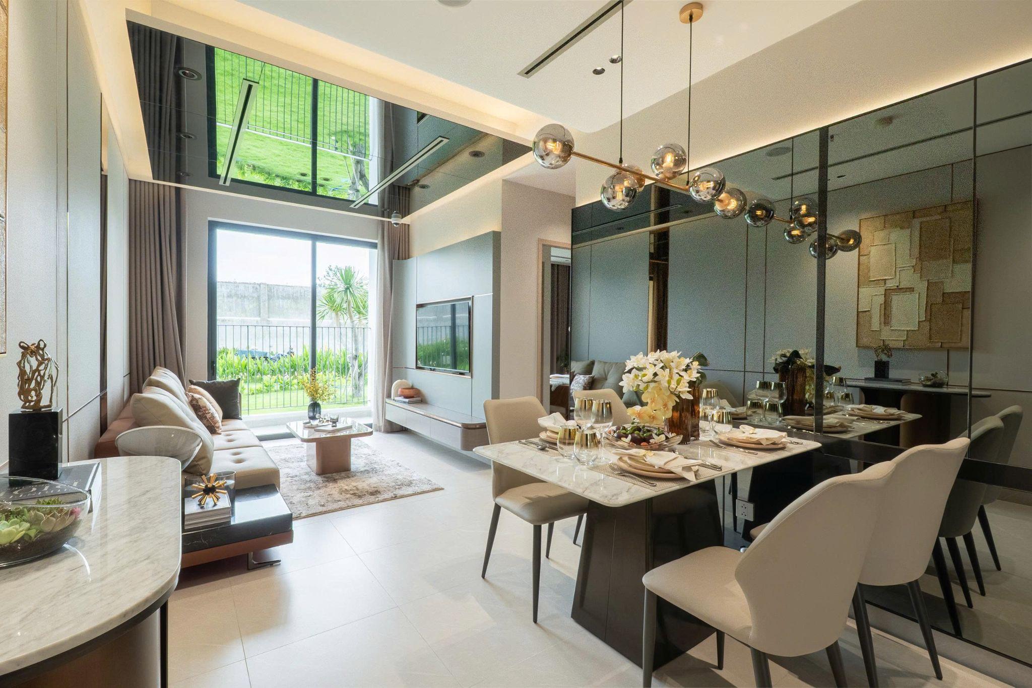 Không gian sống tinh tế tại nhà mẫu Fenica - dự án đang thu hút gia đình trẻ với mức giá từ 1,79 tỷ đồng.