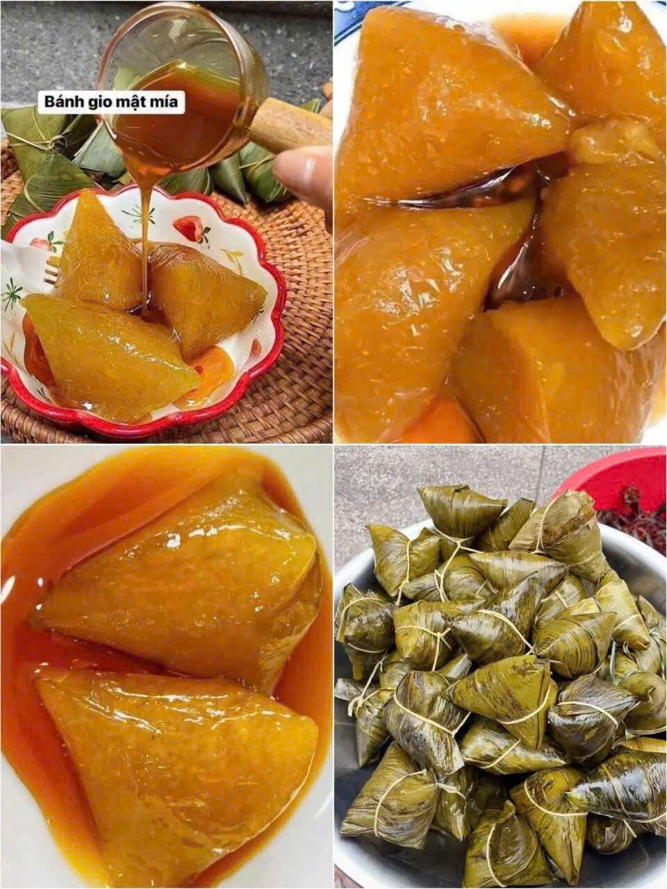 Bánh ú lá tro các loại đang hút hàng trên các hội nhóm mạng xã hội và chợ truyền thống