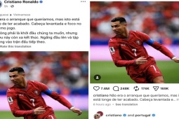 Cristiano Ronaldo lên MXH nói về trận hòa CHDC Congo, nhận tương tác  " khủng " 