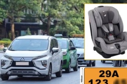 Chủ xe mách nhau đổi biển số ô tô từ trắng sang vàng để 'né' quy định ghế trẻ em