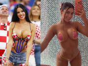 2 mỹ nữ World Cup mặc áo kiệm vải, "có như không" gây náo loạn khán đài