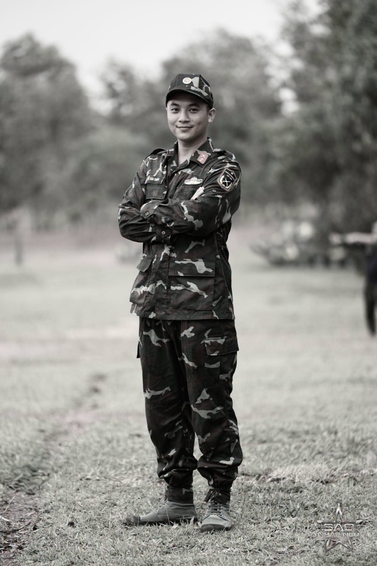 Thượng úy Lê Văn Thắng. Ảnh: Sao nhập ngũ