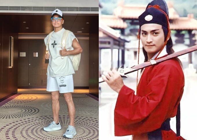 Hà Gia Kính tuổi 67 và tạo hình tài tử trong "Bao Thanh Thiên" 1993. Ảnh: Ifeng