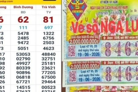 Xổ số miền Nam: Đại lý tìm khách trúng độc đắc 15 vé Vĩnh Long