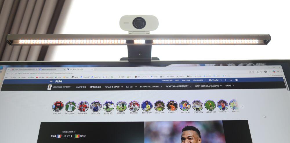 Hệ thống đèn kép trên&nbsp;ScreenBar Halo 2.