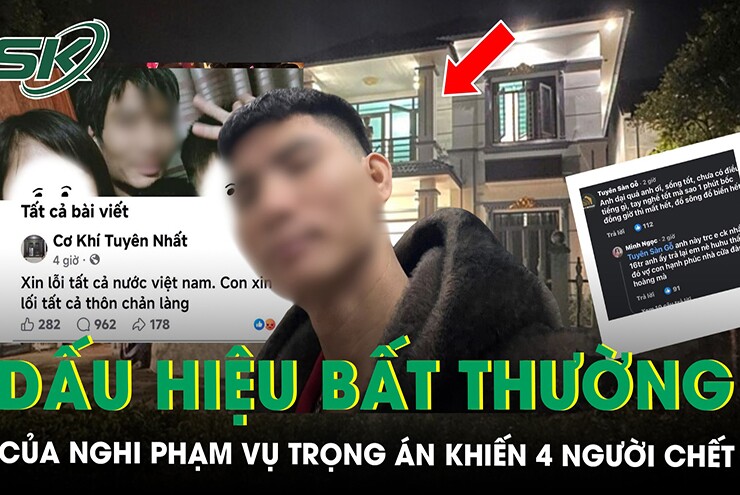 Danh tính nghi phạm vụ trọng án khiến 4 người chết ở Bắc Ninh, hé lộ dấu hiệu lạ trước giờ gây án