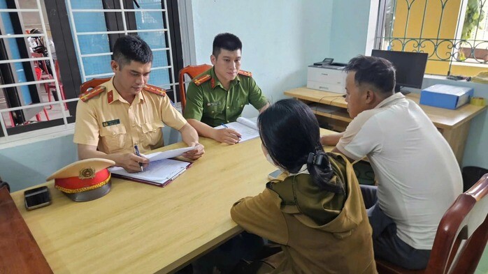 Lực lượng Cảnh sát giao thông lập biên bản vi phạm hành chính đối với trường hợp vi phạm