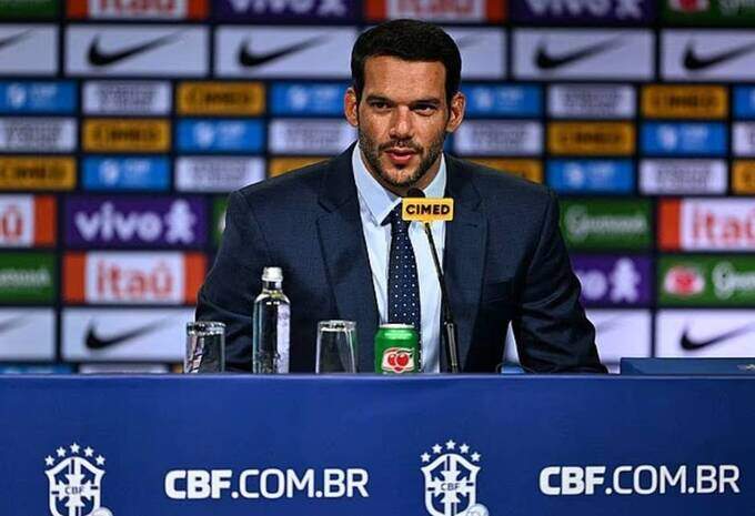 Chủ tịch Liên đoàn bóng đá Brazil Samir Xaud. Ảnh: AFP