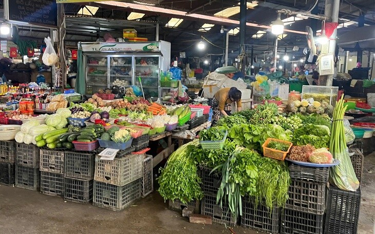 Nhiều bà nội trợ phải tính toán từng khoản chi khi giá thực phẩm và tiền điện cùng tăng trong những tháng nắng nóng. Ảnh: Đan Tâm.