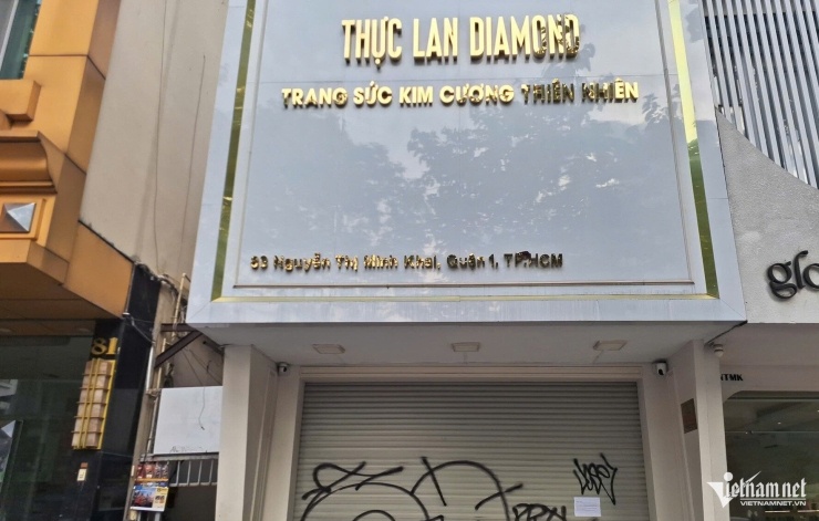 Công ty TNHH Vàng Bạc Đá Quý Thực Lan Diamond (chi nhánh tại TPHCM) đã đóng cửa. Ảnh: Trần Chung