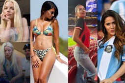 Vợ Messi đọ sắc siêu mẫu nội y nước Áo, dàn fan nữ khoe vẻ nóng bỏng trước đại chiến