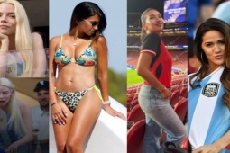Vợ Messi đọ sắc siêu mẫu nội y nước Áo, dàn fan nữ khoe vẻ nóng bỏng trước đại chiến