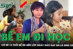 Cô bé 13 tuổi bế em đến lớp 6 năm trước, nay đã là sinh viên đại học khiến nhiều người rơi nước mắt