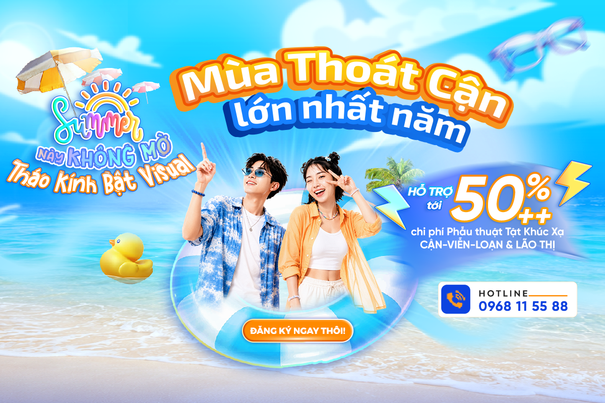 Chương trình ưu đãi Summer SMILE Days 2026 dành riêng cho học sinh, sinh viên tại Bệnh viện Mắt Quốc tế DND.