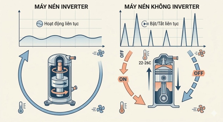 Điều hòa Inverter tiết kiệm điện hơn bao nhiêu %? - 1