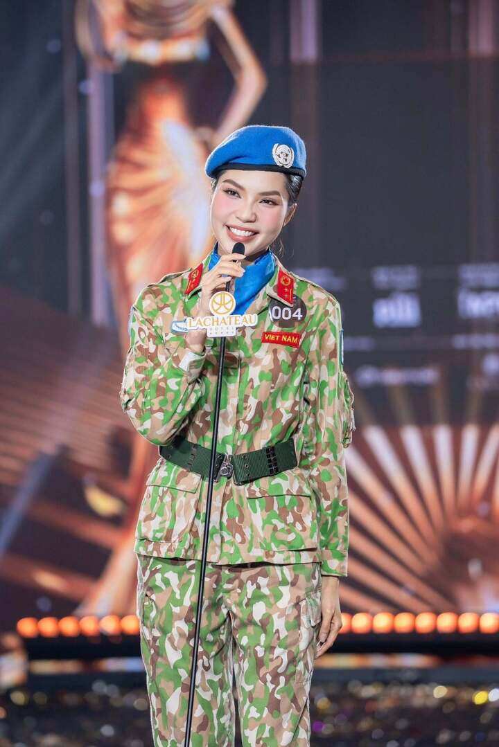 Nhan sắc nữ trung úy 25 tuổi gây sốt ở Miss Grand Vietnam 2026 - 2