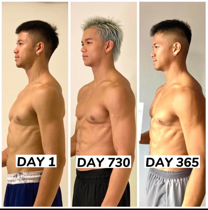 Trọng Hiếu chia sẻ sự thay đổi rõ rệt trong quá trình ăn chay trường.