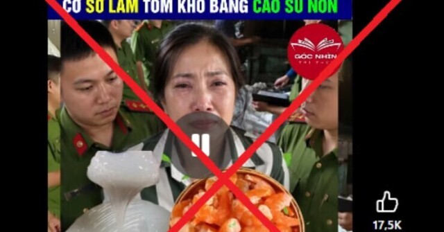 Cà Mau bác tin ‘tôm khô làm từ cao su non’, công an vào cuộc