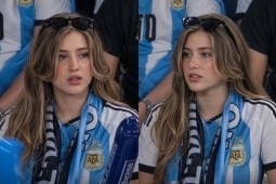 Mỹ nữ Argentina "đẹp chấn động" World Cup: Vài giây xuất hiện, triệu người say đắm