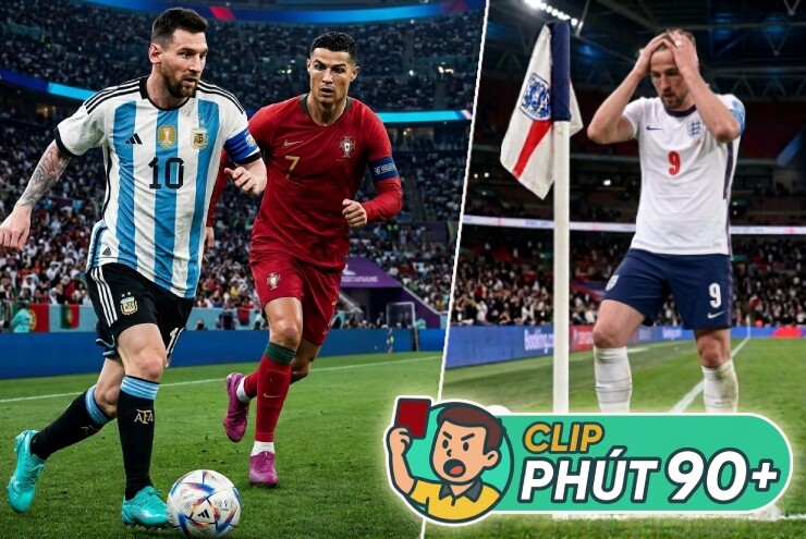 Ronaldo - Messi cảm xúc trái ngược phút 90+5, ĐT Anh "học lỏm" Arsenal bất thành - 1