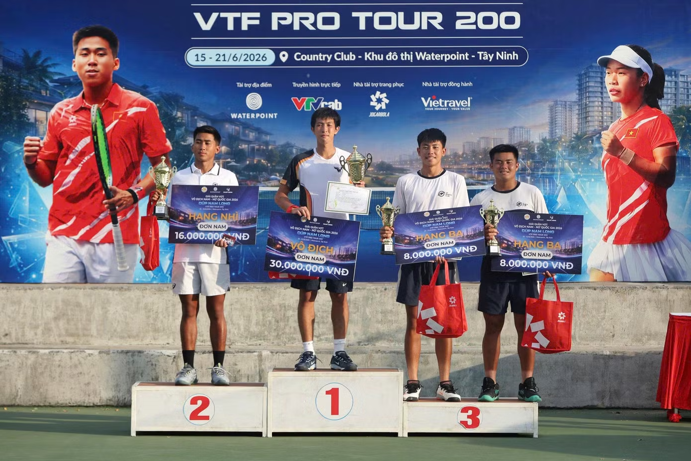 Tay vợt trẻ lên ngôi vô địch đơn nam tại VTF Pro Tour 200 - Cúp Nam Long 2026