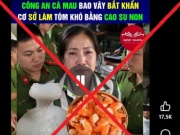 Cà Mau bác tin ‘tôm khô làm từ cao su non’, công an vào cuộc