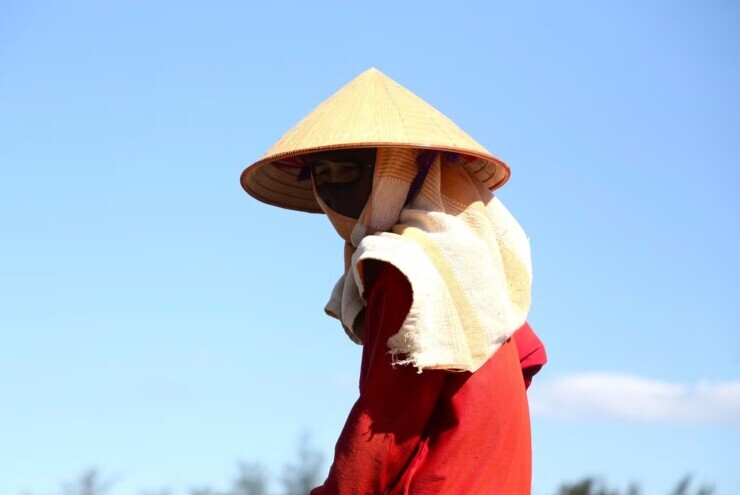 Cảnh người lao động ‘đốt sức’ giữa trời nắng đỉnh điểm