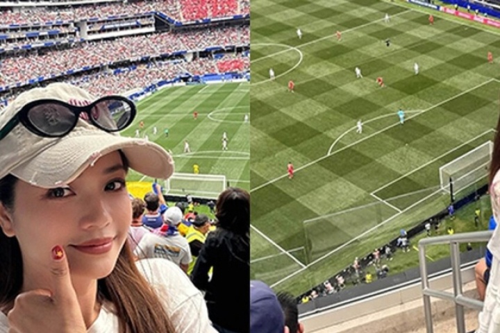 Đi xem World Cup 2026, NSƯT Kiều Anh khoe sắc trên đất Mỹ