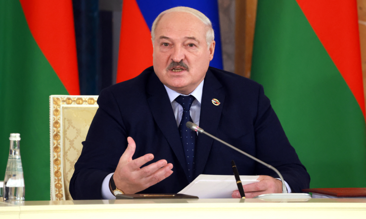 Lukashenko tại cuộc họp ở thành phố St Petersburg của Nga hồi năm 2024. Ảnh: AFP