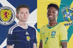 Trực tiếp bóng đá Scotland - Brazil: McTominay đối đầu Vinicius, Neymar góp mặt (World Cup)