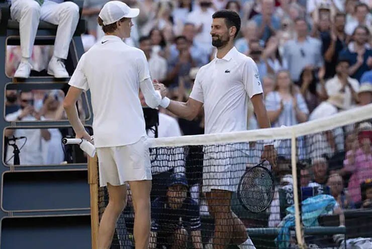 Djokovic và Sinner tập luyện với nhau trước thềm Wimbledon
