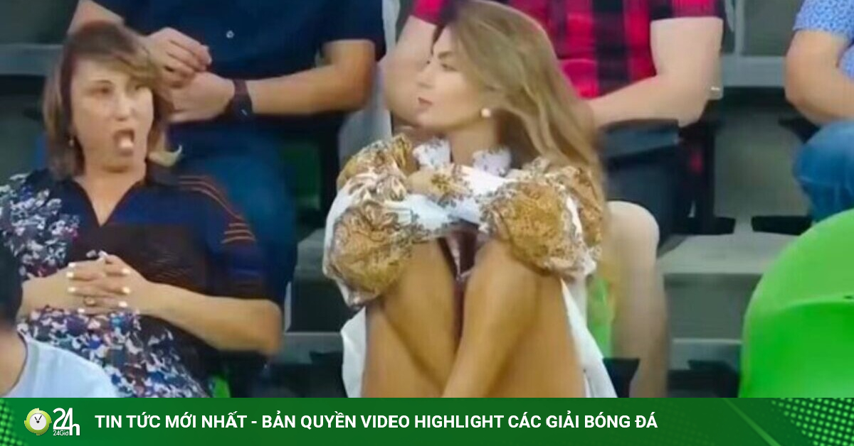 Fan nữ World Cup cực xinh ngồi "vắt vẻo lả lơi", bình luận viên "mất kiểm soát"