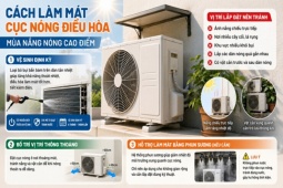Nắng nóng cao điểm, làm sao để cục nóng điều hòa không “kiệt sức”?