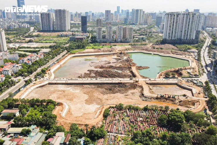 Hồ điều hòa nghìn tỷ phía Tây Hà Nội dần lộ diện - 11