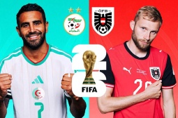 Trực tiếp bóng đá Algeria - Áo: Cuộc chiến giành vé đi tiếp (World Cup)
