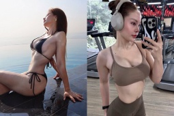 Người đẹp phòng gym Trà My giảm 15kg, khoe thân hình “đồng hồ cát” với bikini