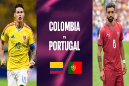 Trực tiếp bóng đá Colombia - Bồ Đào Nha: Đại chiến vì ngôi đầu (World Cup)