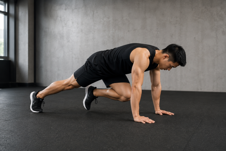 Người leo núi là bài cardio toàn thân nhưng vẫn đốt calo hiệu quả.
