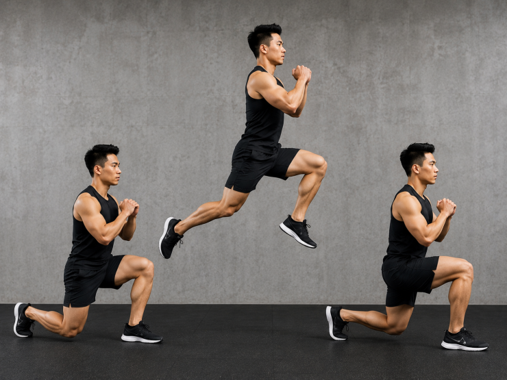 Nhảy chùng chân là bài tập tiêu hao năng lượng rất lớn do kết hợp sức mạnh và sức bền.