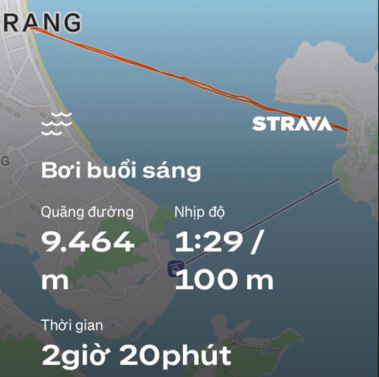 Ánh Viên hoàn thành gần 10km bơi biển với thông số đáng nể