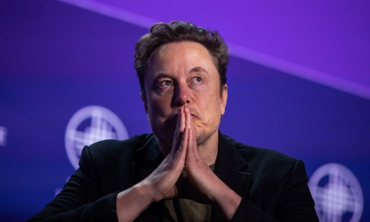 Tỷ phú Mỹ Elon Musk tại Beverly Hills, California, ngày 6/5/2024. Ảnh: AFP