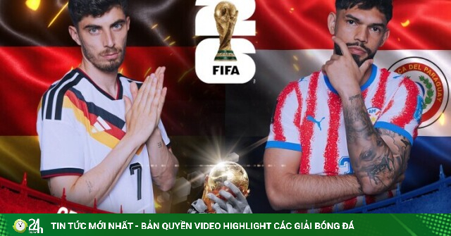 Trực tiếp bóng đá Đức - Paraguay: Thử thách lớn cho "Cỗ xe tăng" (World Cup)