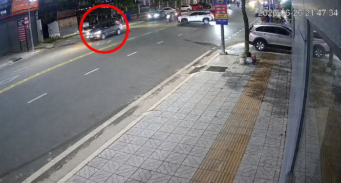Camera an ninh ghi nhận diễn biến vụ trình báo mất xe ô tô.