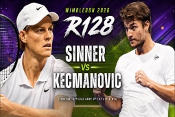 Trực tiếp tennis Sinner - Kecmanovic: Khó tạo địa chấn (Wimbledon)
