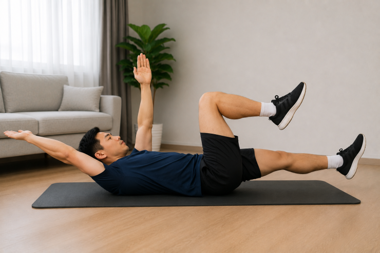 Con bọ chết được đánh giá là một trong những bài tập cơ lõi hiệu quả nhất nhờ kích hoạt cơ bụng ngang mà vẫn giảm áp lực lên cột sống.