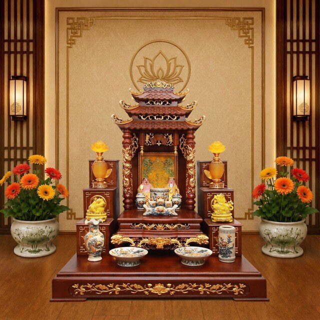 Nếu bàn thờ muốn chuẩn phong thủy thì còn cần dựa vào màu sơn hợp với mệnh của gia chủ.