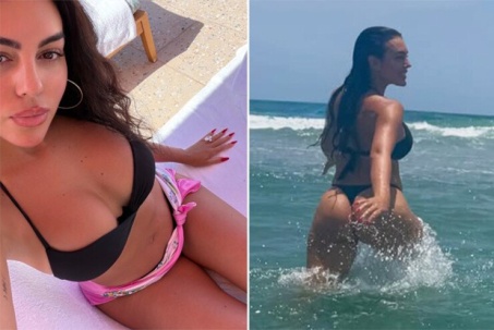 Bạn gái diện bikini khoe 3 vòng nóng bỏng, tiếp lửa Ronaldo chinh phục World Cup