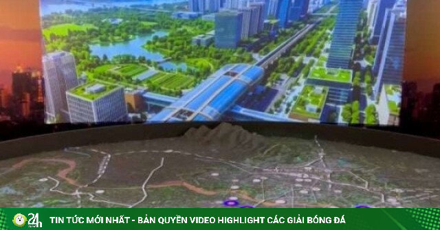 Clip: Cận cảnh quy hoạch Thủ đô Hà Nội tầm nhìn 100 năm qua sa bàn 3D Mapping hiện đại